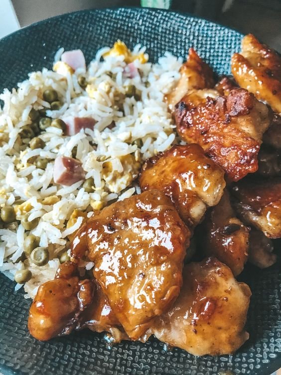 Poulet Croustillant et riz cantonais