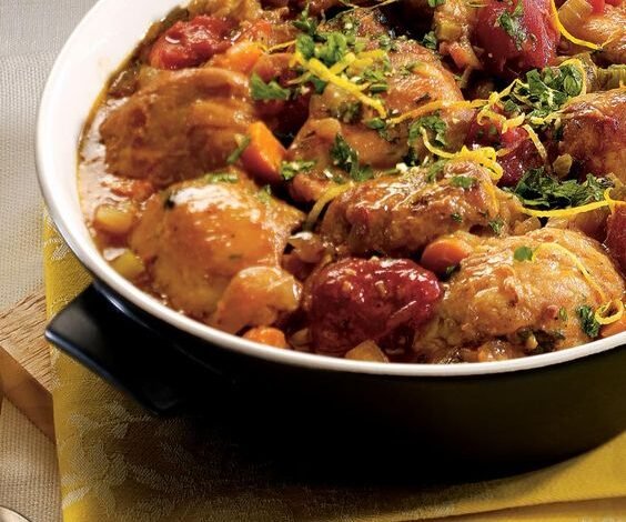 Recette de poulet mijoté façon osso buco