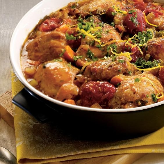 Recette de poulet mijoté façon osso buco