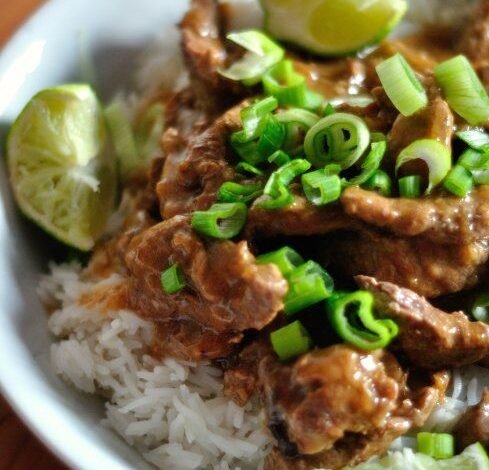 Boeuf Thaï Sauce Huître,Gingembre et Citron Vert