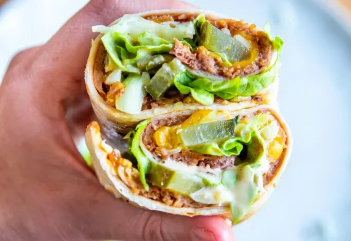 Wrap burger