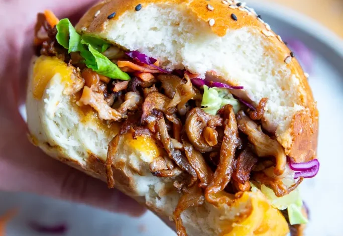 Burger végé façon pulled pork