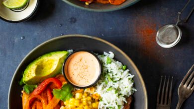 Bol de riz «fajitas» au boeuf grillé