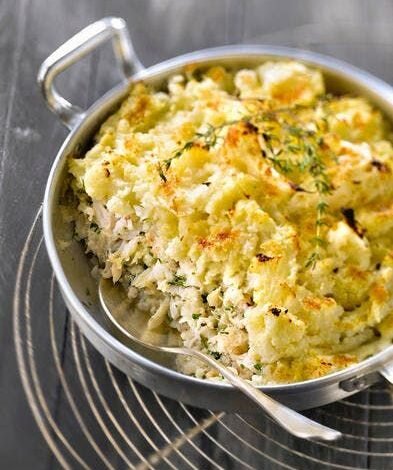 Gratin de cabillaud au chou-fleur