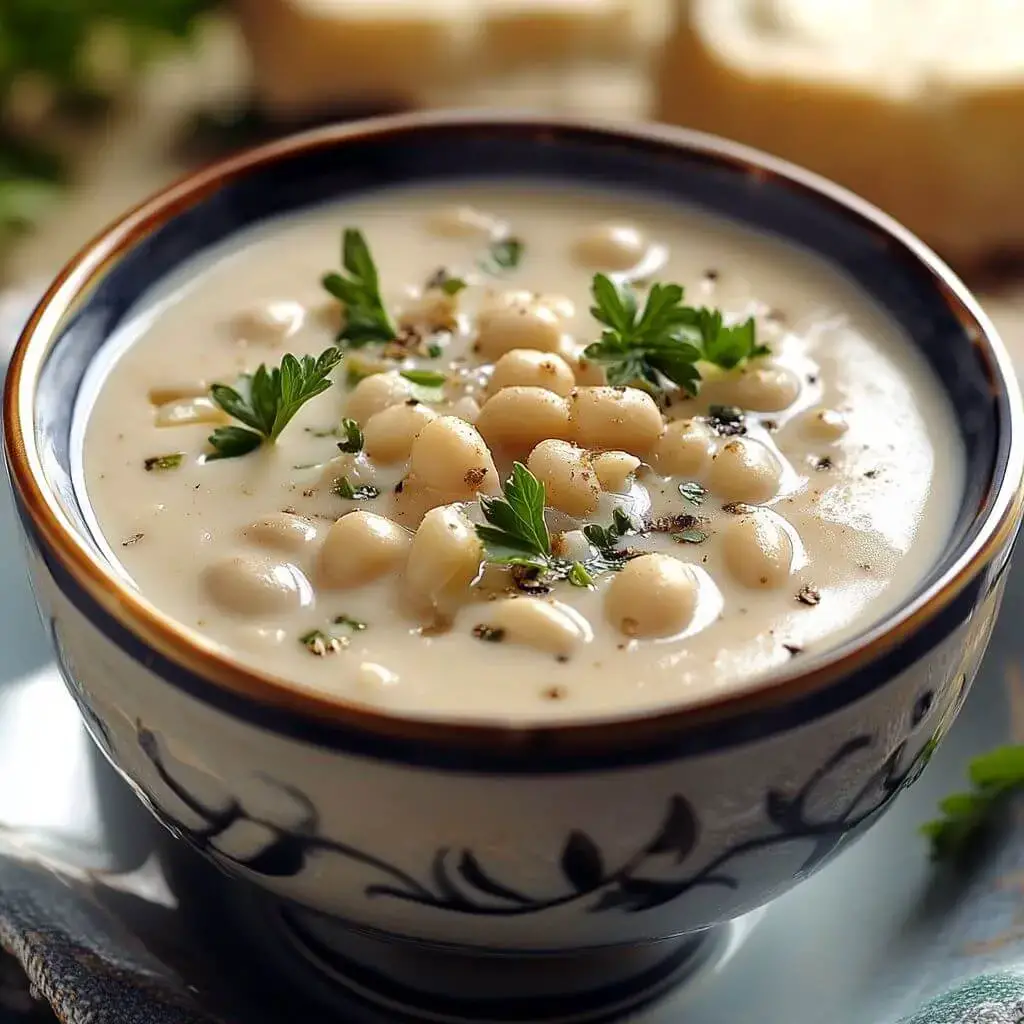 Soupe crémeuse aux haricots