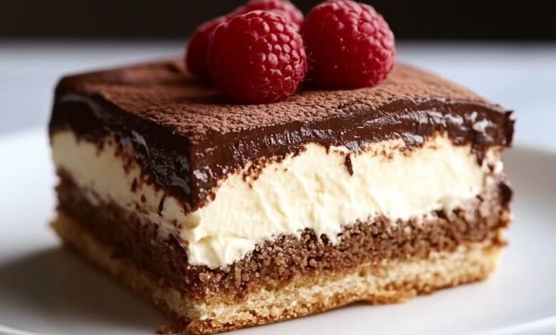 Gâteau éclair au chocolat sans cuisson