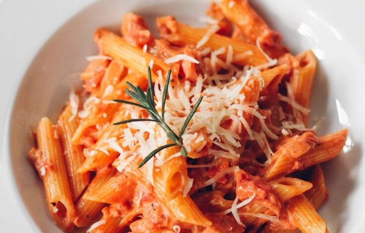 Penne à la Romanoff - Pâtes à la vodka