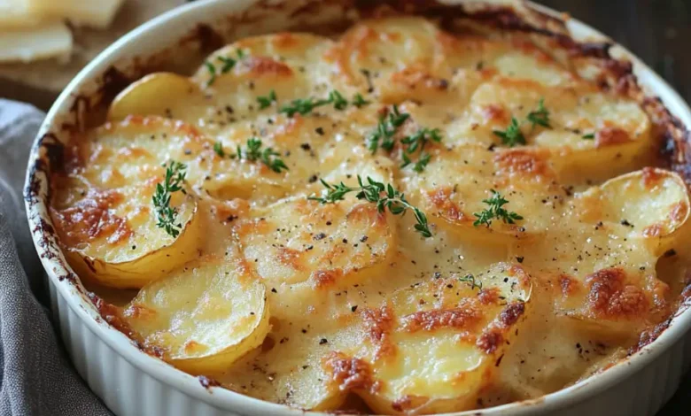 Pommes de Terre Rôties à l’Ail et Parmesan