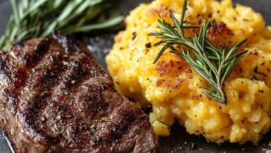 Poêlée de Pommes de Terre et Steak aux Herbes Ailées