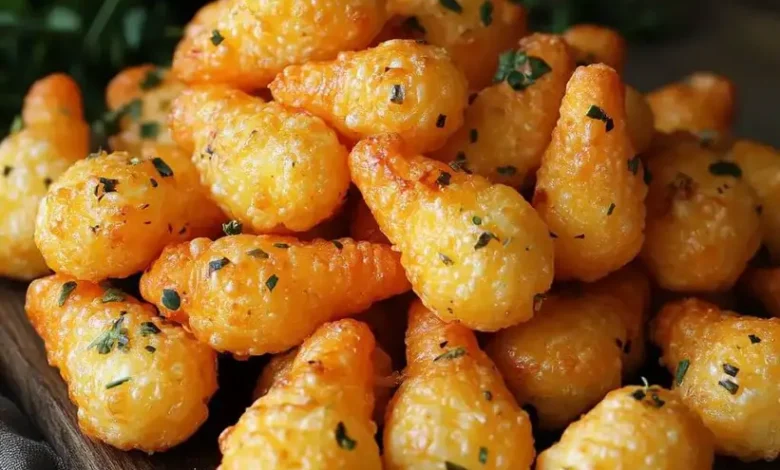 Petits choux au fromage en forme de carottes