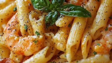 Délicieuse recette de Penne aux Crevettes et Fromage à essayer absolument