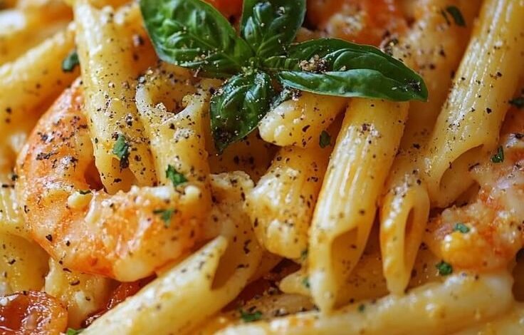 Délicieuse recette de Penne aux Crevettes et Fromage à essayer absolument