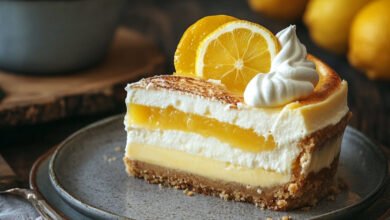 Cheesecake au Citron et Meringue