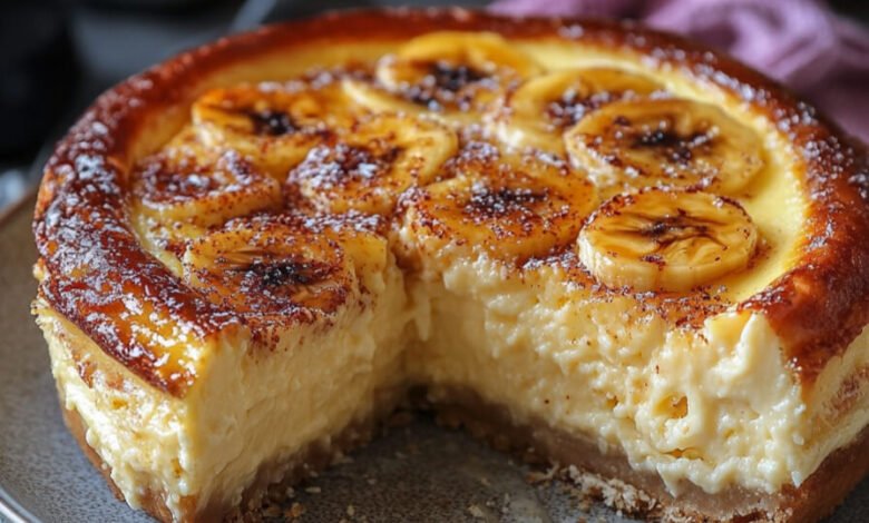 Cheesecake à la Banane Crémeux