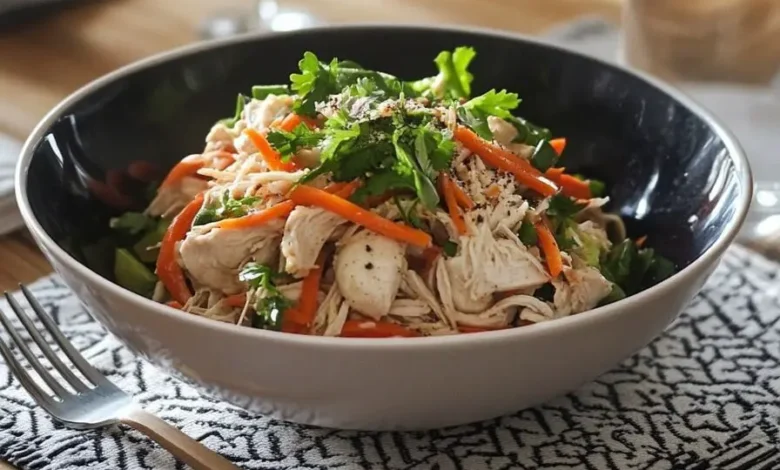 Salade de nouilles au poulet
