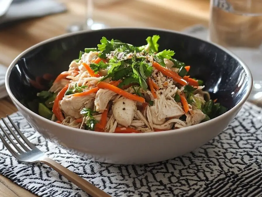 Salade de nouilles au poulet