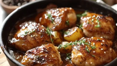 Poulet Sucré au Sucre Brun et Ail