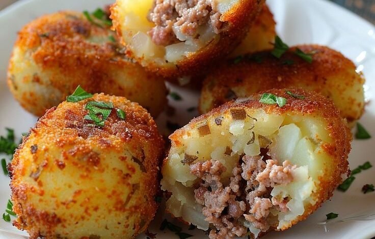 Croquettes de pommes de terre farcies à la viande : un classique revisité