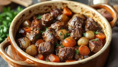 Casserole aux Boulettes de Viande