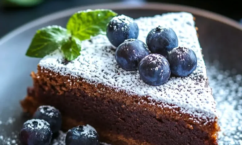 Gâteau au Café et Myrtilles