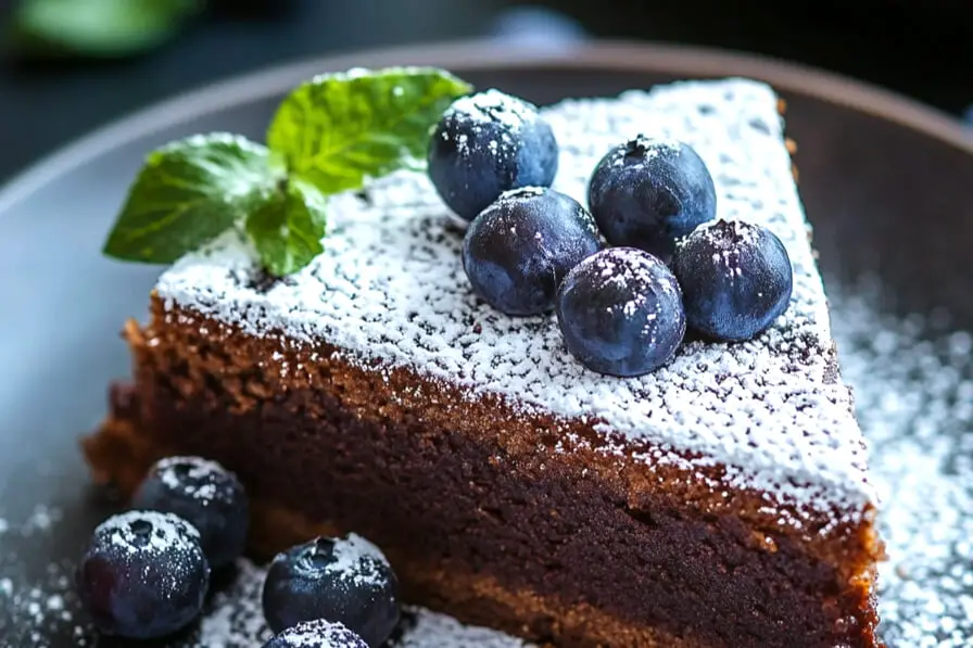 Gâteau au Café et Myrtilles