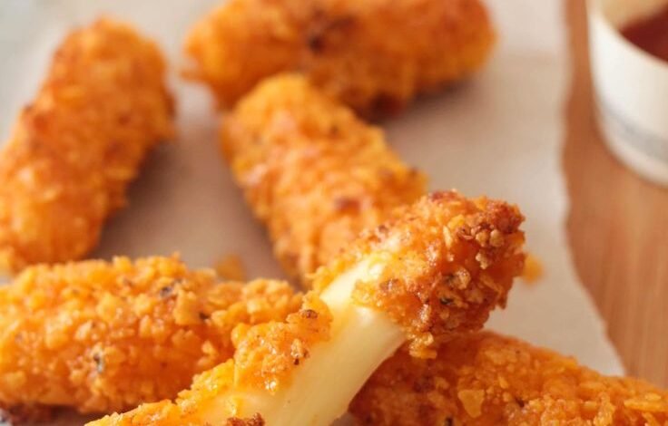 Crispy Doritos Mozzarella Sticks