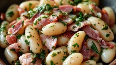 Recette gourmande : Haricots Blancs et Jambon, un délice savoureux!