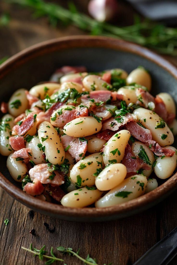 Recette gourmande : Haricots Blancs et Jambon, un délice savoureux!