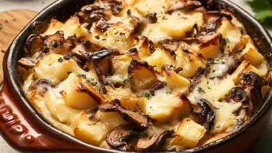 Tartiflette Végétarienne aux Champignons Gourmande