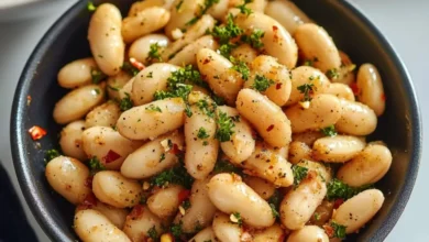 Poêlée de Haricots Blancs Gratinés : Un Plat Savoureux et Réconfortant