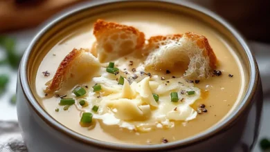 Soupe de Chou-Fleur Rôti au Cheddar et à l’Ail : Un Délice Crémeux