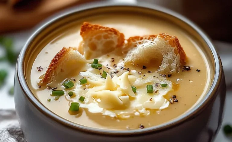 Soupe de Chou-Fleur Rôti au Cheddar et à l’Ail : Un Délice Crémeux